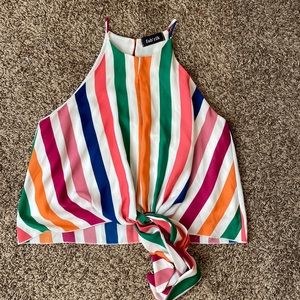 Multi Color Striped Boutique Tank